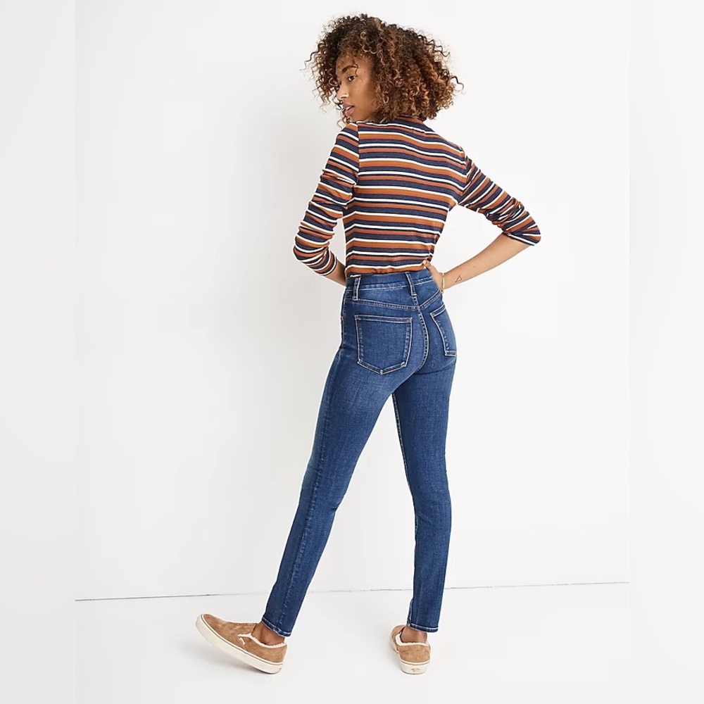 Madewell 10” high-rise skinny jeans in tarren wash: thermolite edition size 26